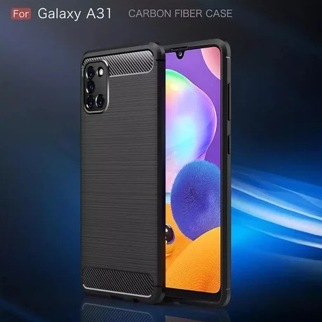 CASE SLIM FIT CARBON IPAKY SAMSUNG GALAXY A31 SOFTCASE - FA