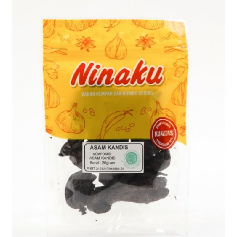 NINAKU Asam Kandis Premium 20 Gram HALAL Dried Yellow Mangoesteen