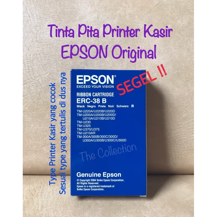 

tRF04S Km0003 Ribbon Epson Erc 38 B Tinta Pita Printer Kasir Tm U220 Tmu 210 E57Dtgfe