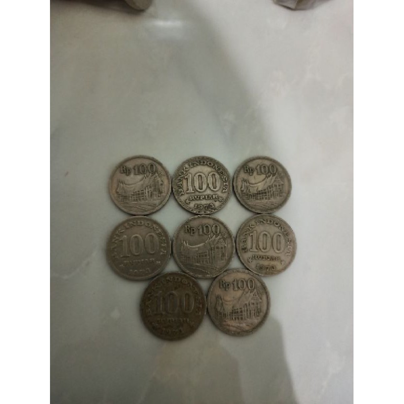 Uang koin Rp 100 Tahun 1973