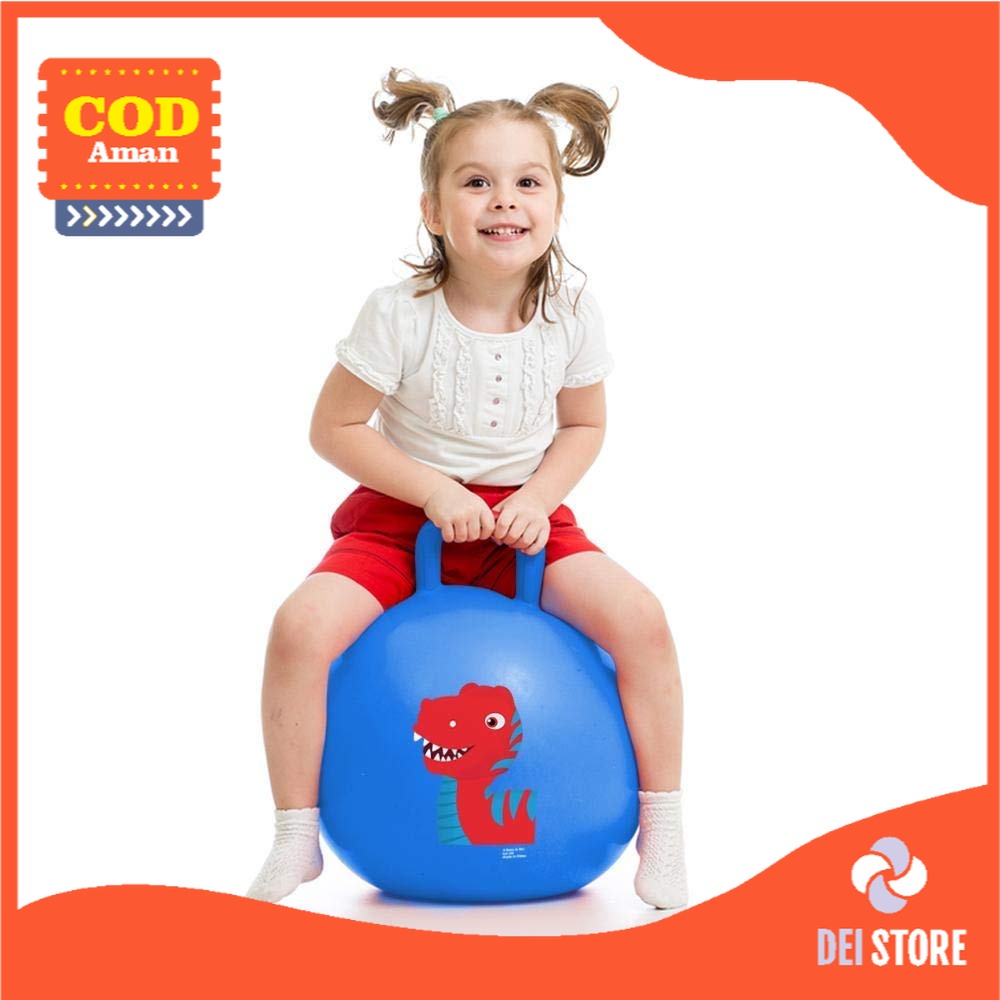 Mainan Jumping Ball Anak Material Karet Lentur dan Tebal Cocok Untuk kegiatan Olahraga Loncat Si Kec