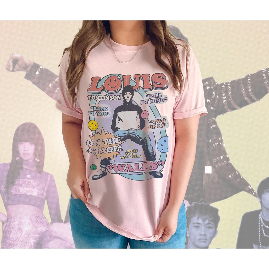 Louis Tomlinson 90s Vintage Shirt, Louis Tomlinson Merch, One Direction Tee, Bootleg Pop Rock, Louis