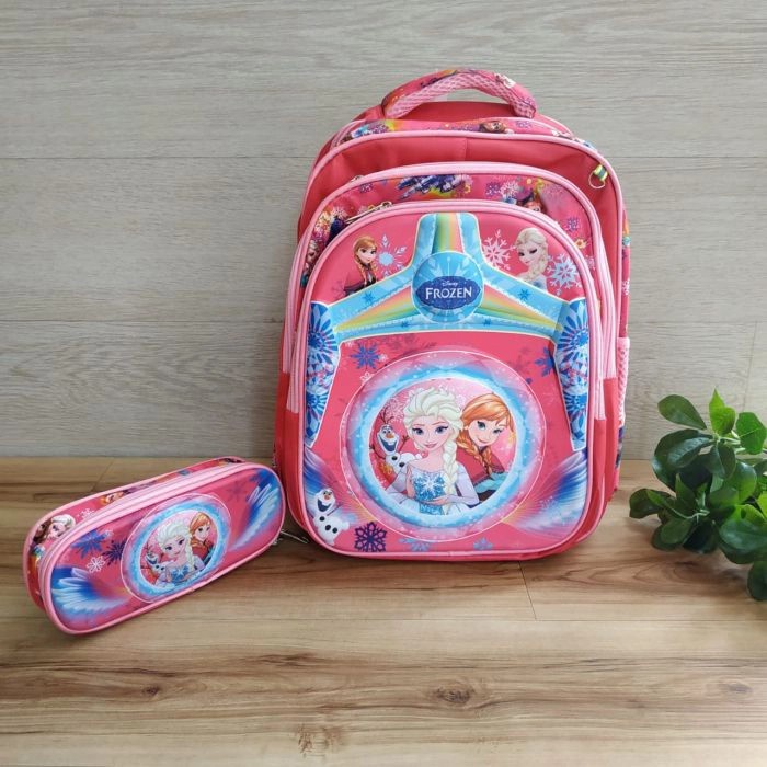 

[GRATIS ONGKIR] Tas Ransel Sekolah Anak Dan Tempat Pensil karakter 3D aneka motif - Frozen TERJAMIN