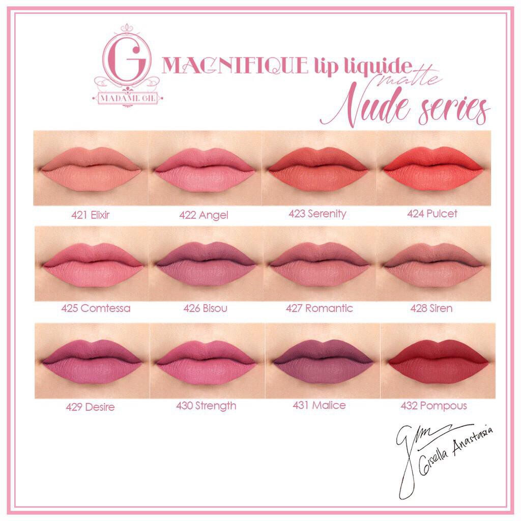 Madame Gie Magnifique Lip Liquide Matte Nude Series