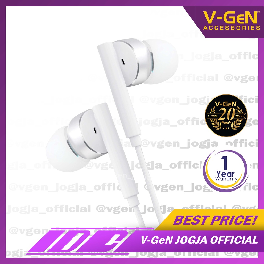 Handsfree V-GeN VEP1-23 Wired Earphone Headset Stereo Sound EXTRA BASS