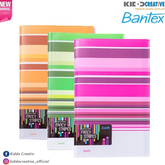 

Office & Stationery | Document Organizer | Bantex Pp Fancy Stripe Display Book 30Pock Fc Size Colour | Best Seller