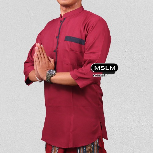 BAJU MUSLIM KOKO KURTA PRIA TERLARIS/KOKO TANGAN PENDEK BAHAN ADEM