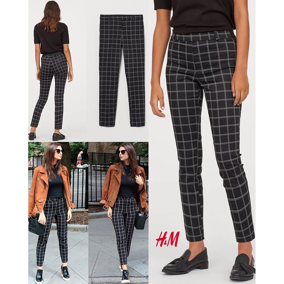 H&M ANKLE PANTS BLACK