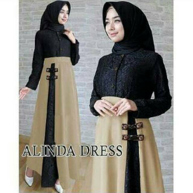 GAMIS SYARI ANNAJAH CAPUCCINO 900GR 110 140 ALLSIZE GAMIS SYARI BUSUI CADAR CREPE HQ POLOS MURAH I.