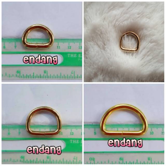 Ring D tebal (emas muda)