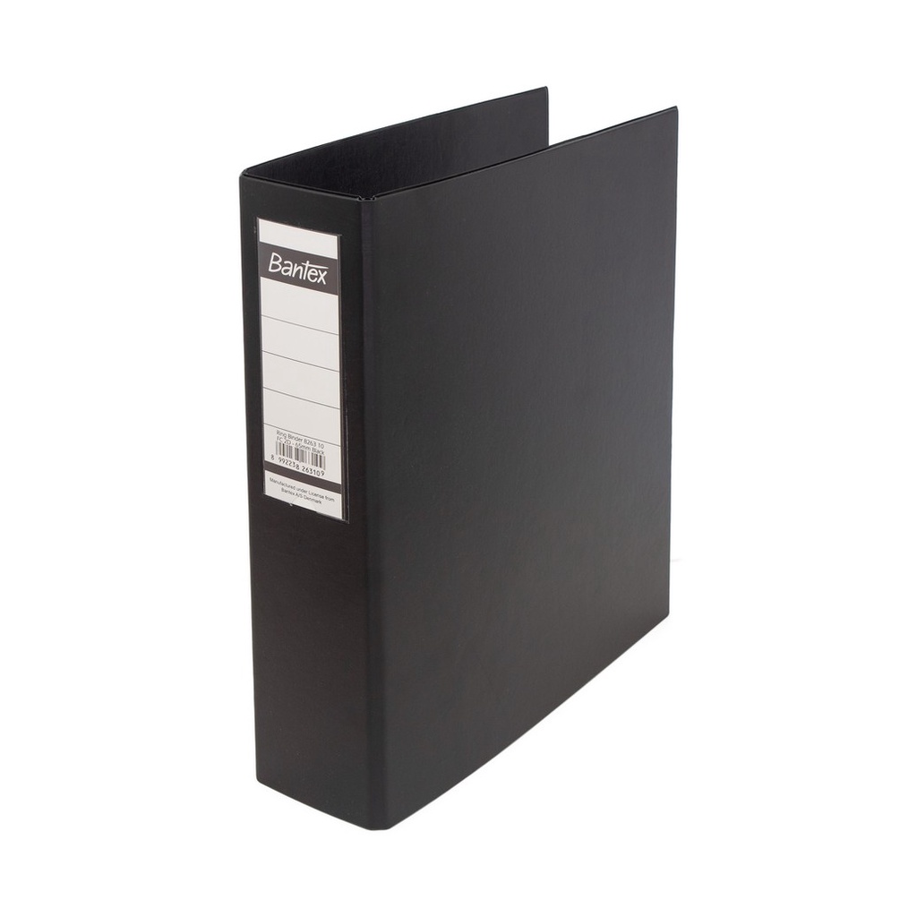 

Bantex Ring Binder 2 Ring D 65mm Folio Black 8263 10
