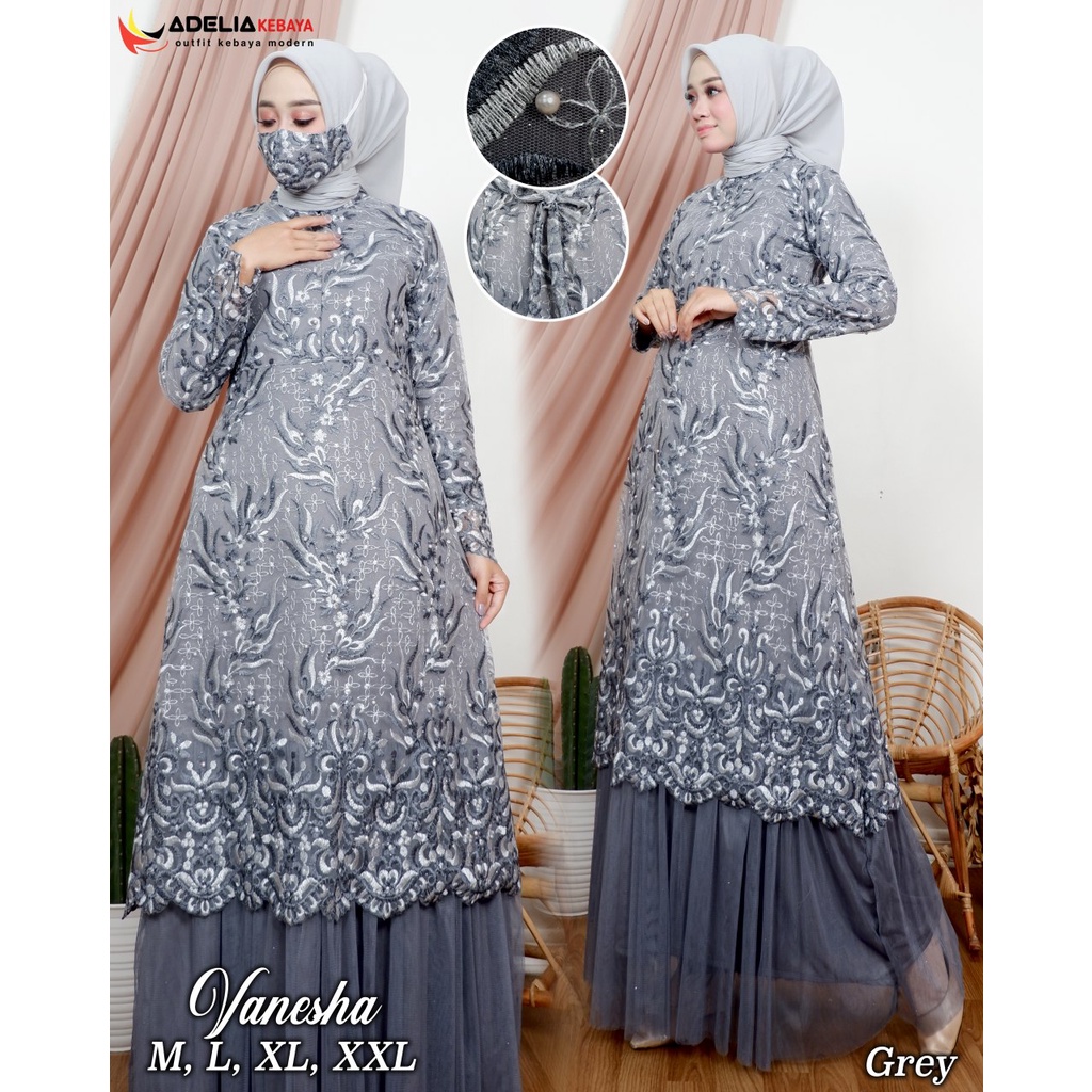 ADE&gt; GAMIS TUTU VANESHA - BAJU GAMIS MODEL KEKINIAN - GAMIS TUTU BUSUI FRIENDLY - GAMIS MODERN TERLARIS 2021 - GAMIS PESTA DAN KONDANGAN