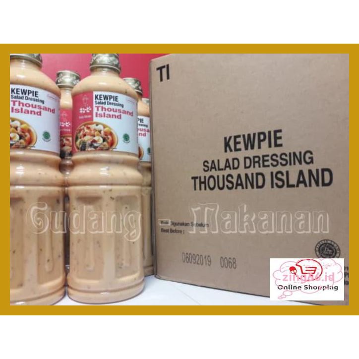 

4R6Ey46- Kewpie Salad Dressing Thousand Island 1 Liter - Pack Standard R7Eye59-