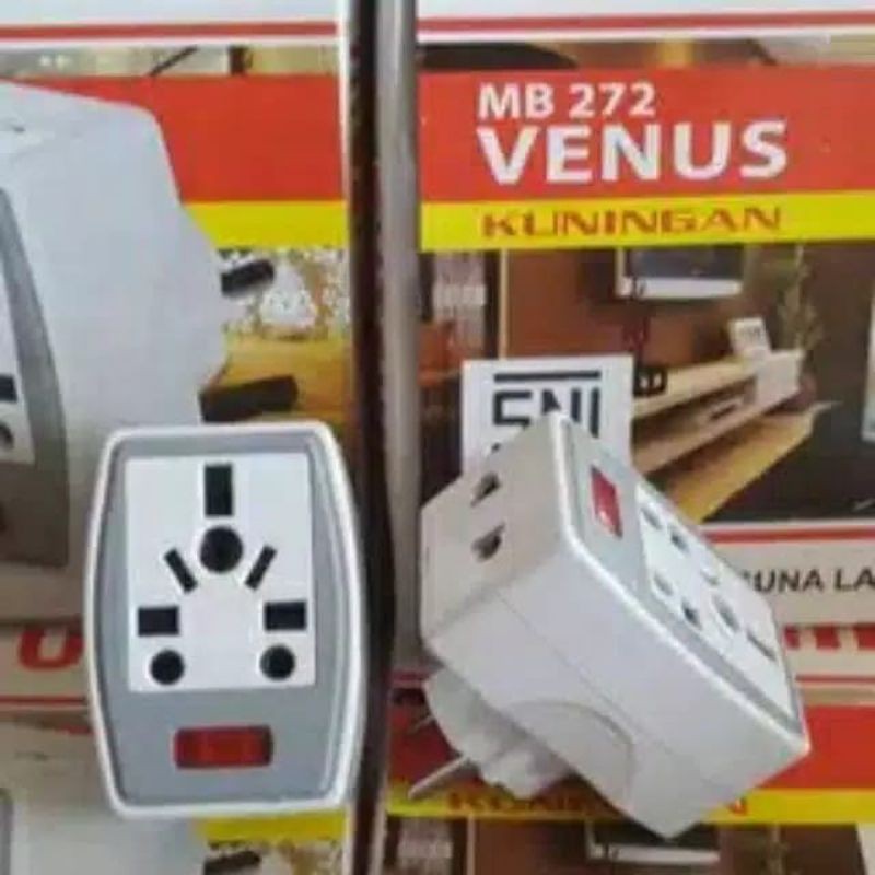 Steker T Serbaguna Lampu MITSUI Venus MB 272 / Colokan T Serbaguna