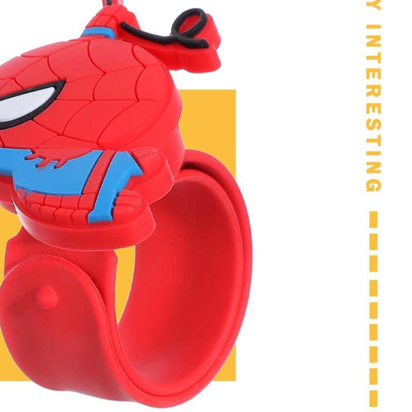 *-77 Miniso Official Marvel Slap Watch Jam tangan Anak iron man  spiderman Avengers hulk *