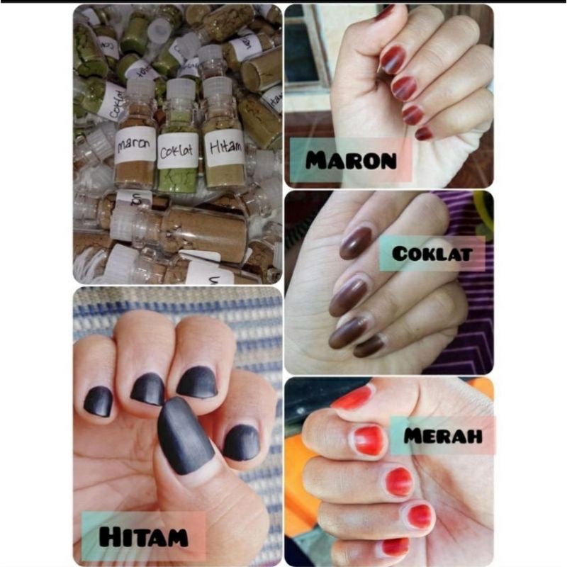 Kutek Bubuk /Kutek Muslimah/ Henna Bubuk /Pacar kuku/Bubuk hena Arab original (HALAL)