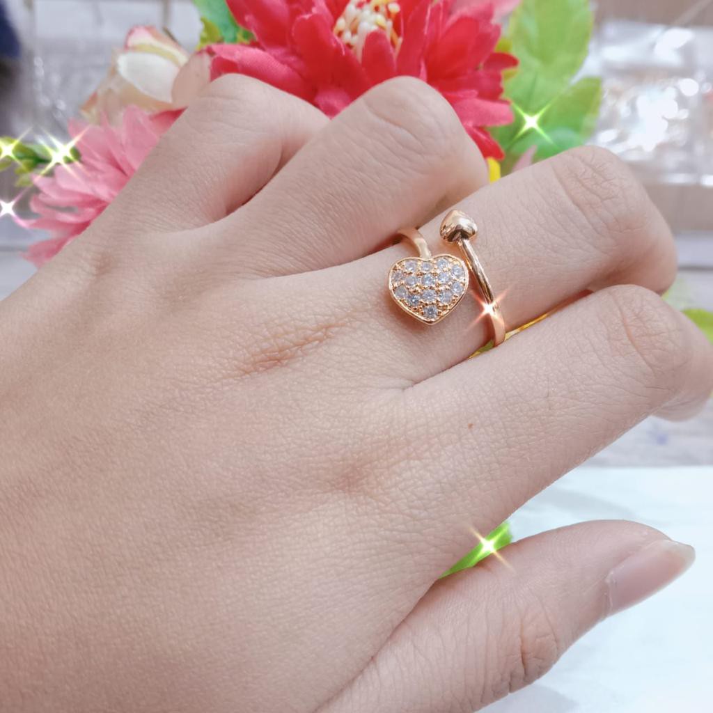 Kenten Acc - Cincin Emas Permata Perhiasan Wanita Fashion Harian / Cincin Dewasa C-20