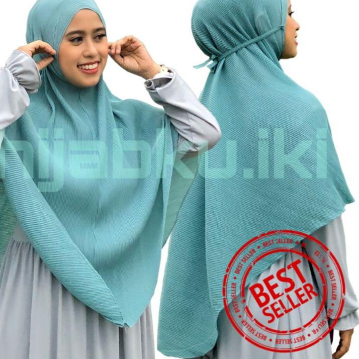 [New⭐] OK#011s Bergo Maryam Plisket Jumbo Premium/Hijab Instan Jumbo Plisket Lidi/Bergo.SX.11 makasi