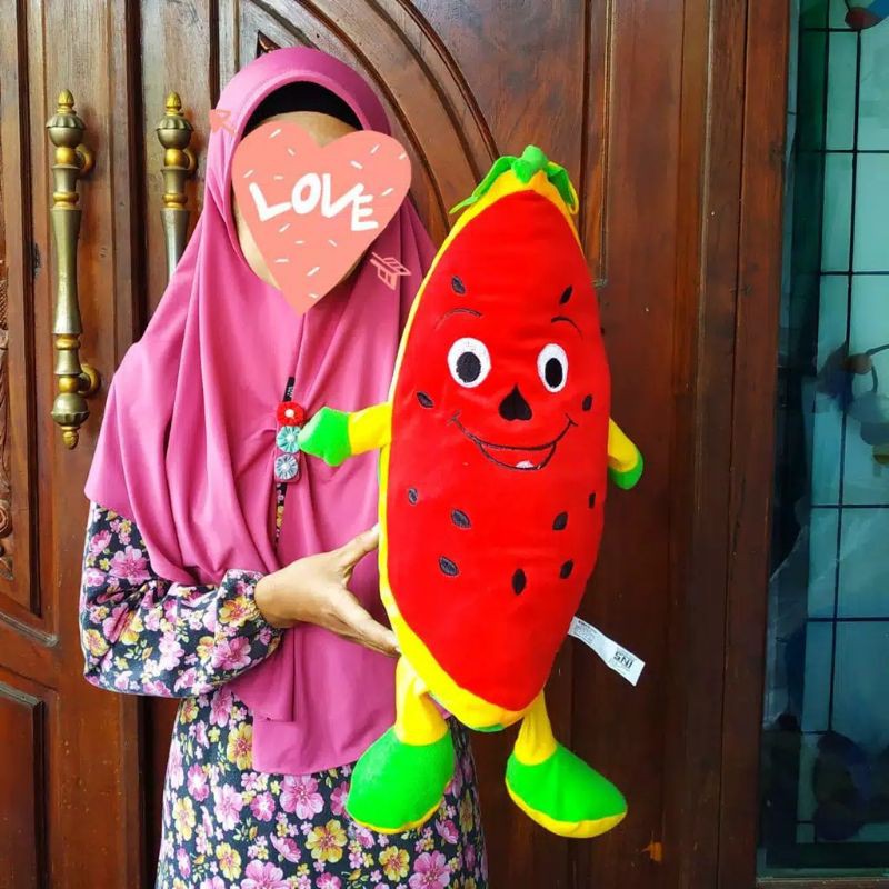 BONEKA SEMANGKA 40 CM / BONEKA SEMANGKA TERMURAH TERLARIS SNI