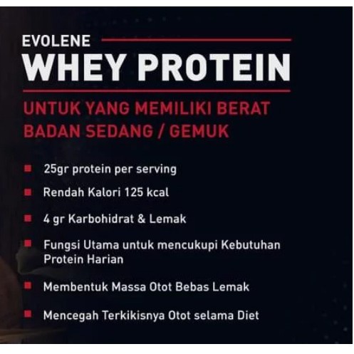 Evolene Whey &amp; Isolene ECER 1 sachet Protein susu Protein Evo Whey BPOM Resmi Suplemen Protein evowhey evolenewhey