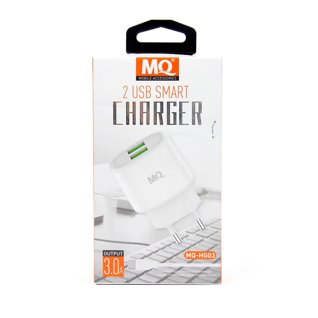 SB TRAVEL CHARGER 2 USB 3.0A FAST CHARGER MQ-HG03 (MQ555)