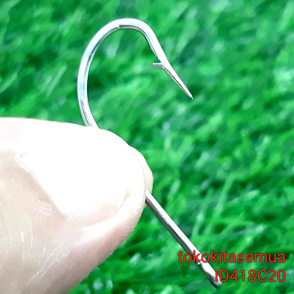 Mata Kail Pancing Stainless Steel Nomor ukuran 2/0 ID418C20