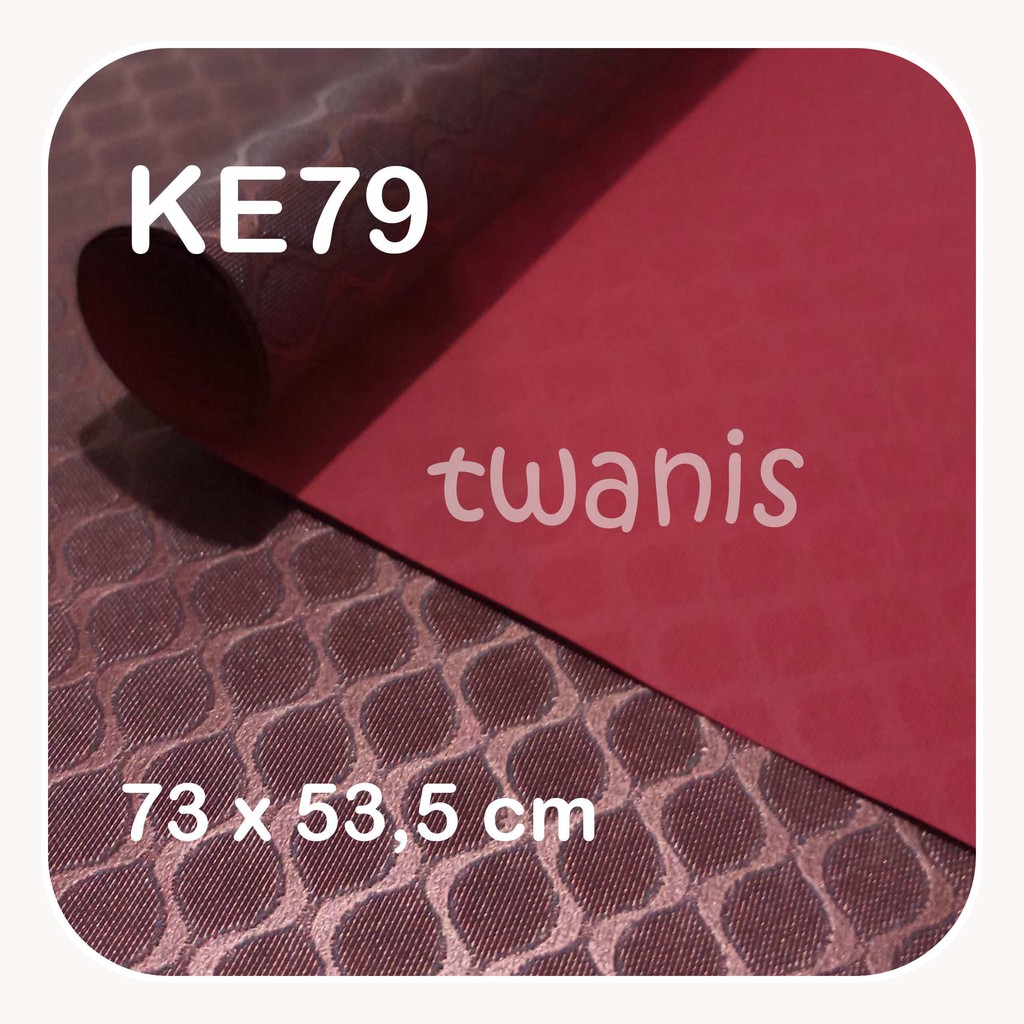 

10 LEMBAR KERTAS EMBOS PELAPIS BOX MAHAR WARNA MERAH MAROON KODE KE79