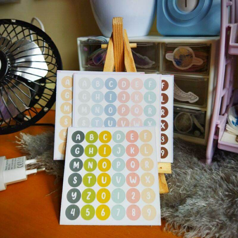 YOKUCHI  STICKER ALPHABET DECO / STICKER AESTHETIC / STIKER HURUF / DECO STICKER / STIKER BUJO