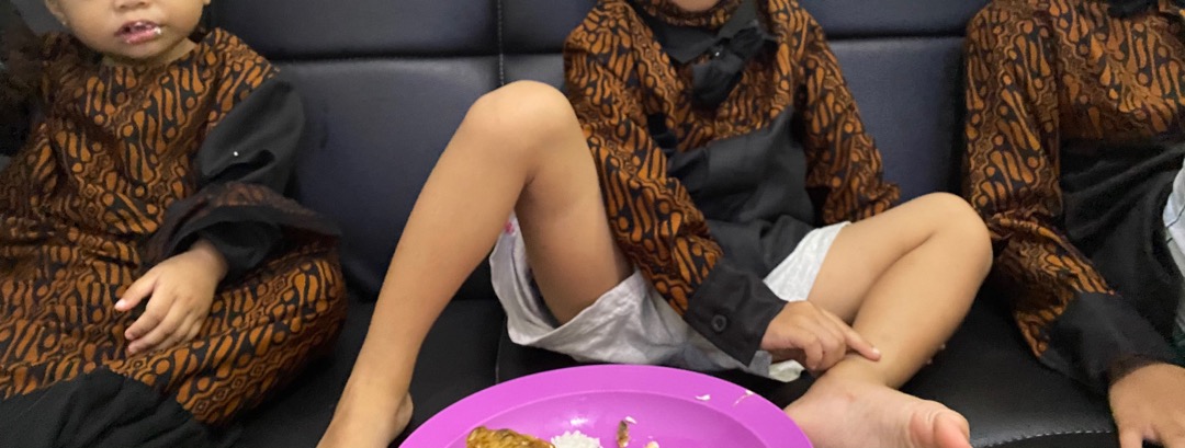 Dress Batik Anak I Kemeja Lengan Panjang Batik Anak I Couple Baju Anak Seri Cempaka Parang( +masker)