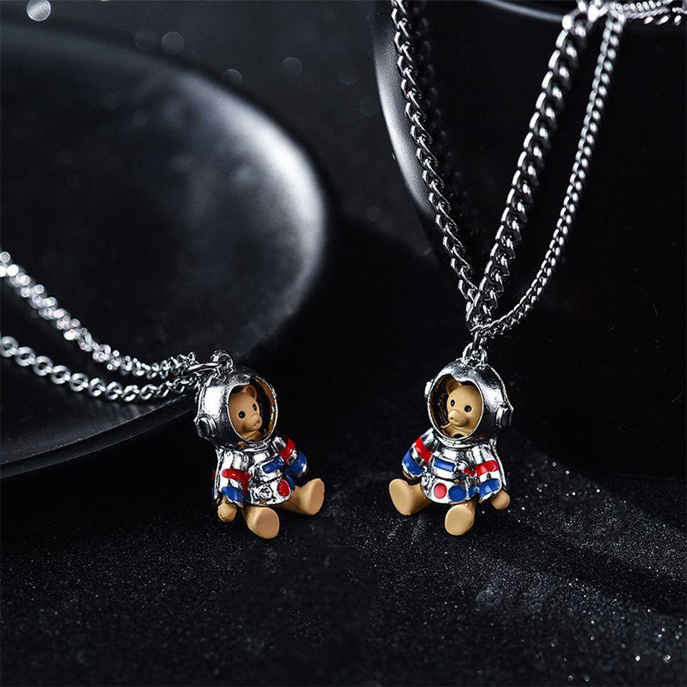 Mxbeauty Wanita Kalung Korea Kartun Perempuan Double Layer Choker Leher Perhiasan Sweater Rantai Kalung