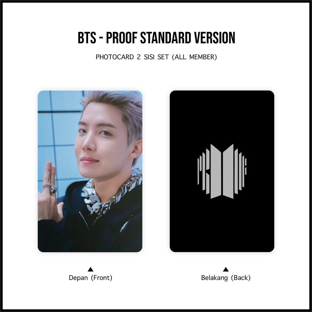 [SET] Photocard BTS Proof Standard Version