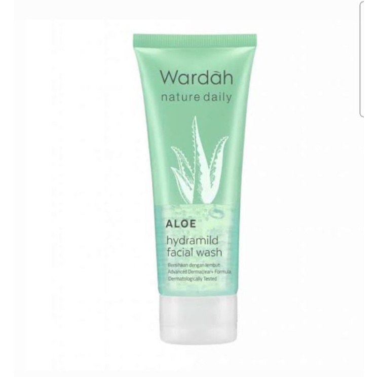 ☃Cutezz_Ching1☃Wardah Nature Daily Aloe Hydramild Facial Wash 60ml