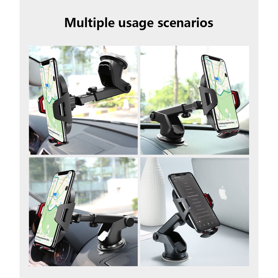 Chuker stand holder smartphone Dengan Kop Perekat Untuk Kaca Depan Mobil