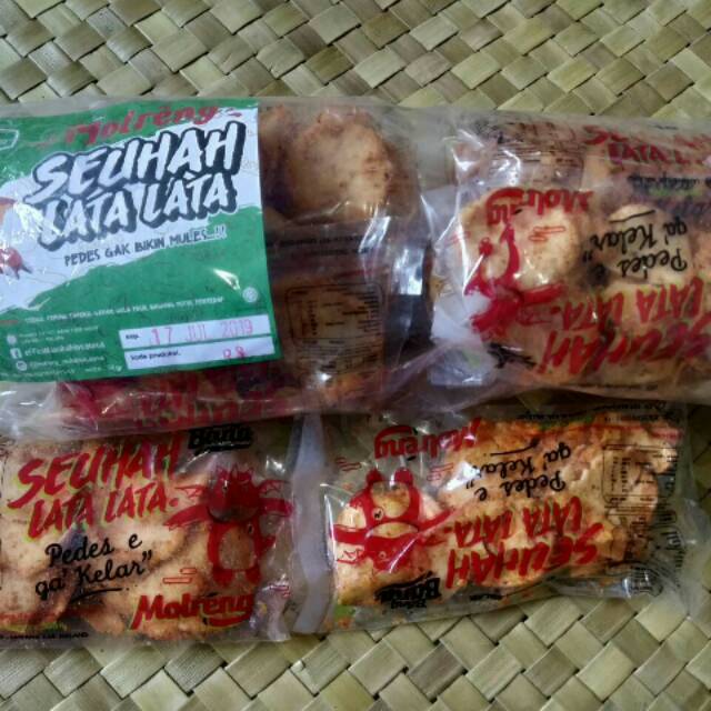 

Keripik Molreng SEUHAH LATA Pedas cabe merah