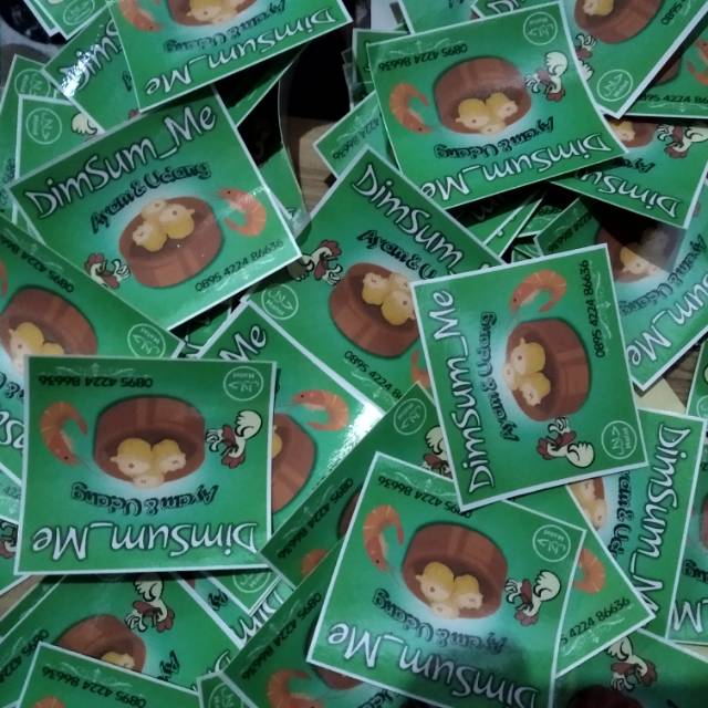 

Stiker label/kemasan