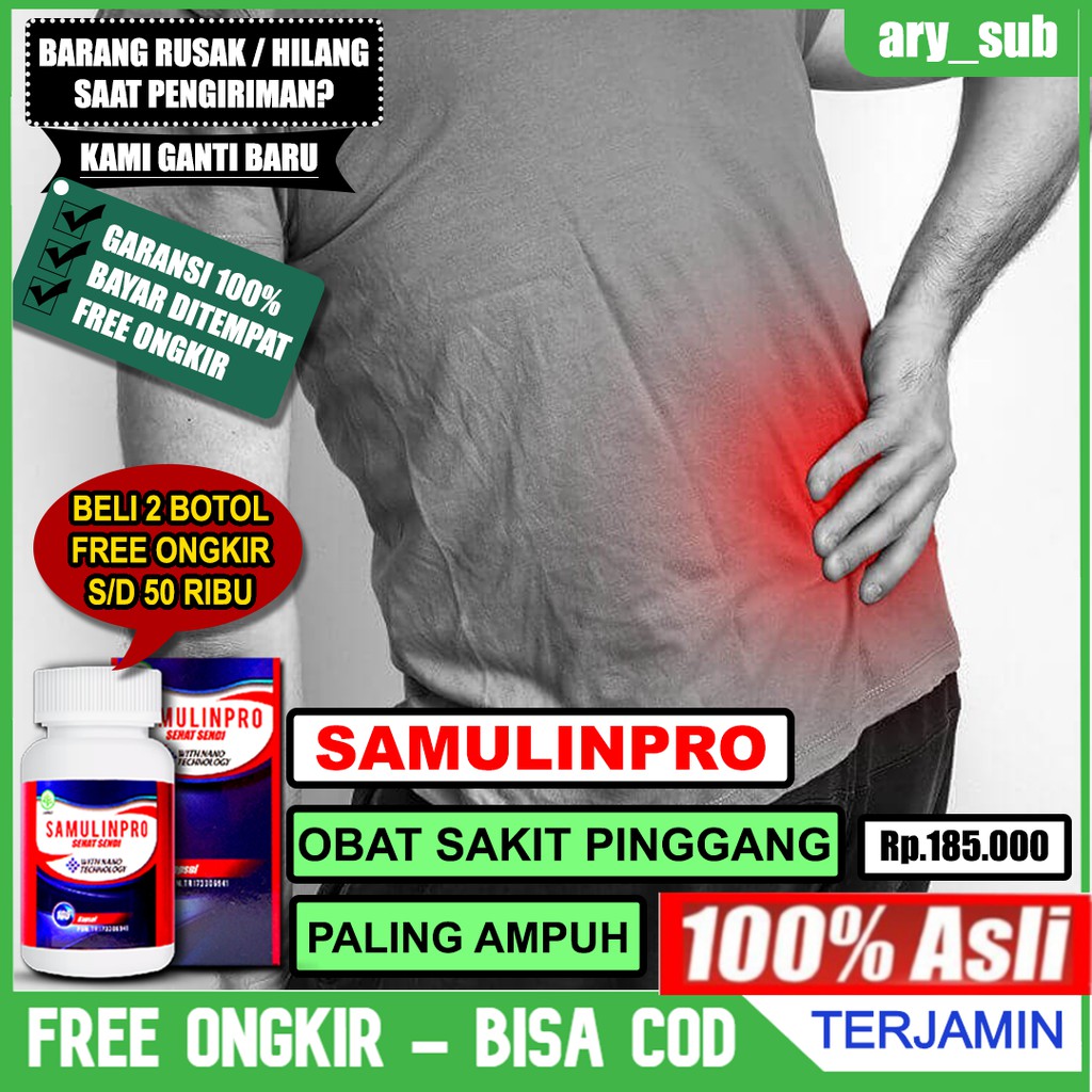 

Obat Sakit Piggang, Punggung, Nyeri Encok Samulinpro Sehat Sendi Asli 100% Original Bisa COD