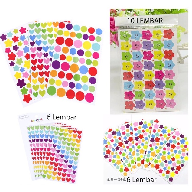 

STICKER REWARD ANAK - Sticker star - Sticker smile