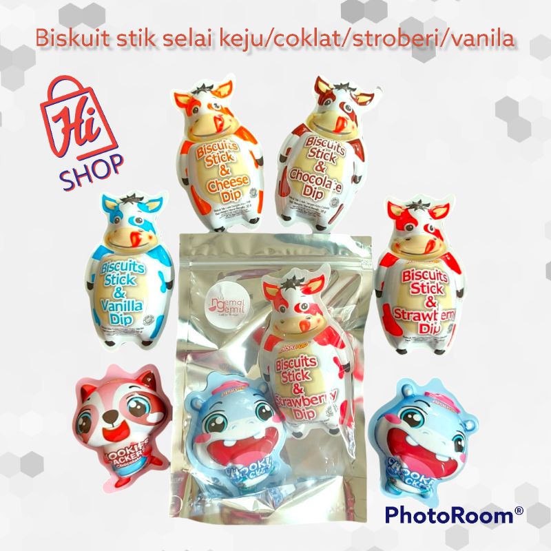 

Biscuit Stick with Chocolate/vanila/strawberry/cheese Dip (harga per pack)