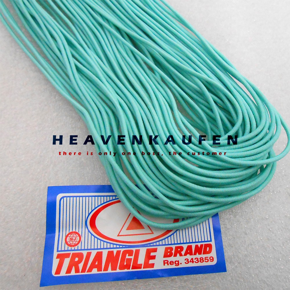 Tali Elastis Kecil 1,5 mm Warna Hijau Tosca Meteran