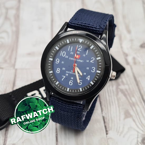 JAM TANGAN PRIA KANVAS STRAP SAA CASUAL WATCH UKURAN PRIA