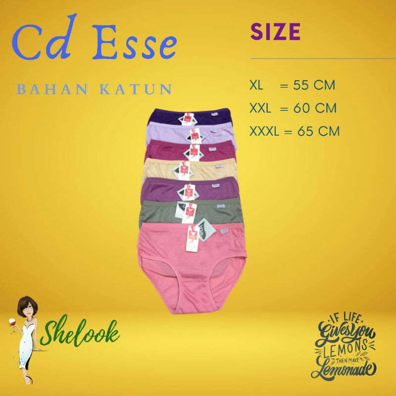cd wanita murah katun XL-XXXL
