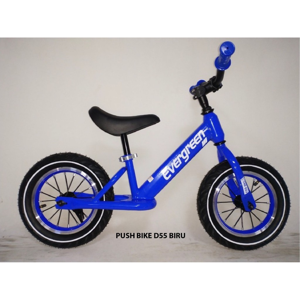 Sepeda Anak Pushbike Push Bike Balance Keseimbangan Evergreen Tanpa Pedal Bonus helm deker pelindung-2