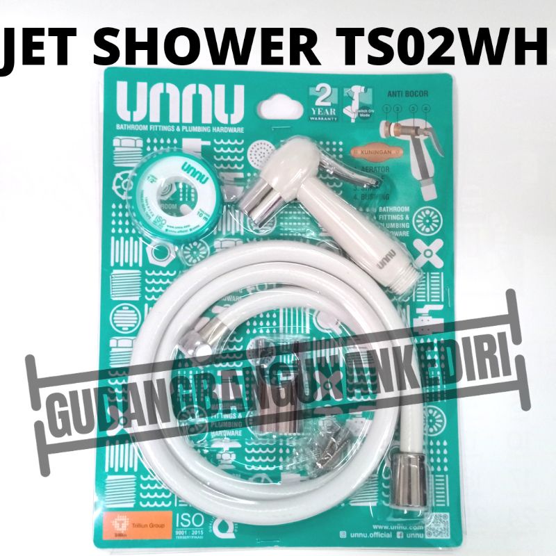 jet shower fleksibel unnu TS02WH toilet shower