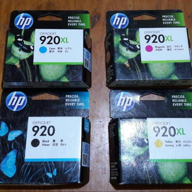 Cartridge tinta hp paket 920xl black and color original