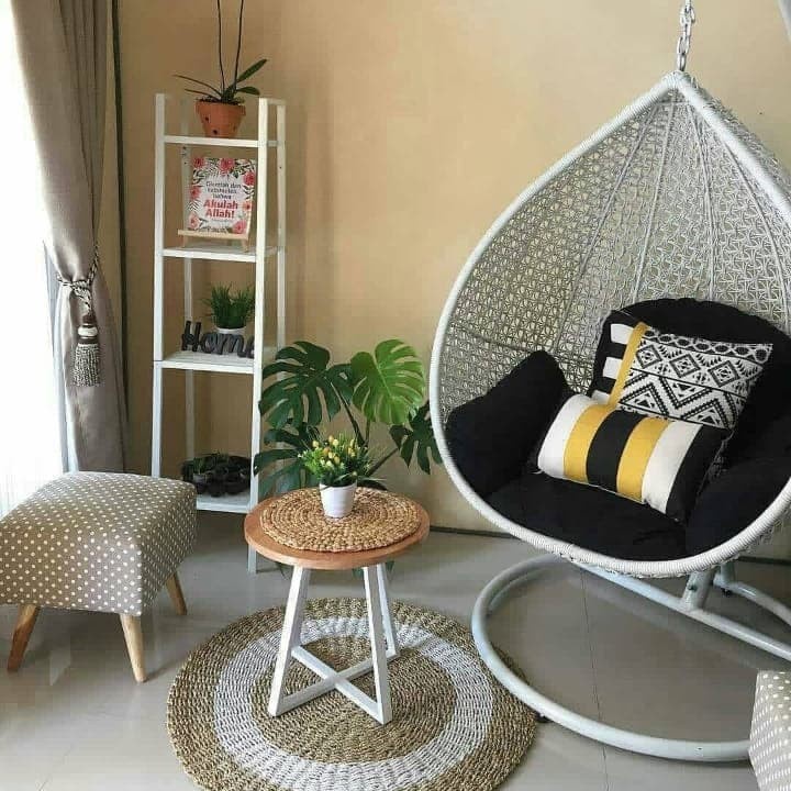 Ayunan Gantung Rotan Sintetis