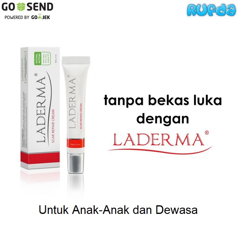 Laderma Scar Repair Cream Penghilang Bekas Luka Jerawat, Caesar, Bakar