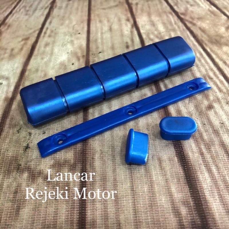 variasi karet & kancingan begel belakang biru honda astrea star prima grand supra