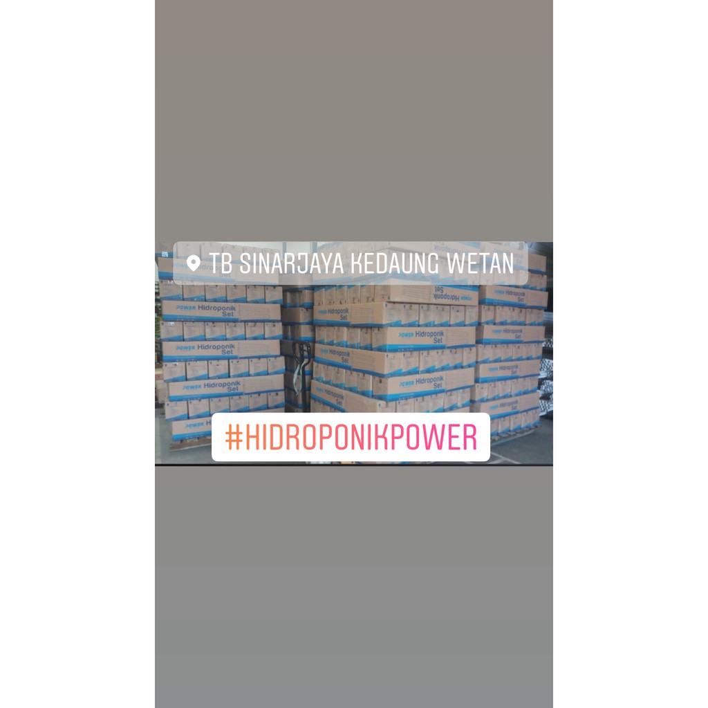 PIPA Hidroponik, Hidroponic, Hydroponic POWER (1 SET) ANTI TIMBAL / HIDROPONIK SET POWER