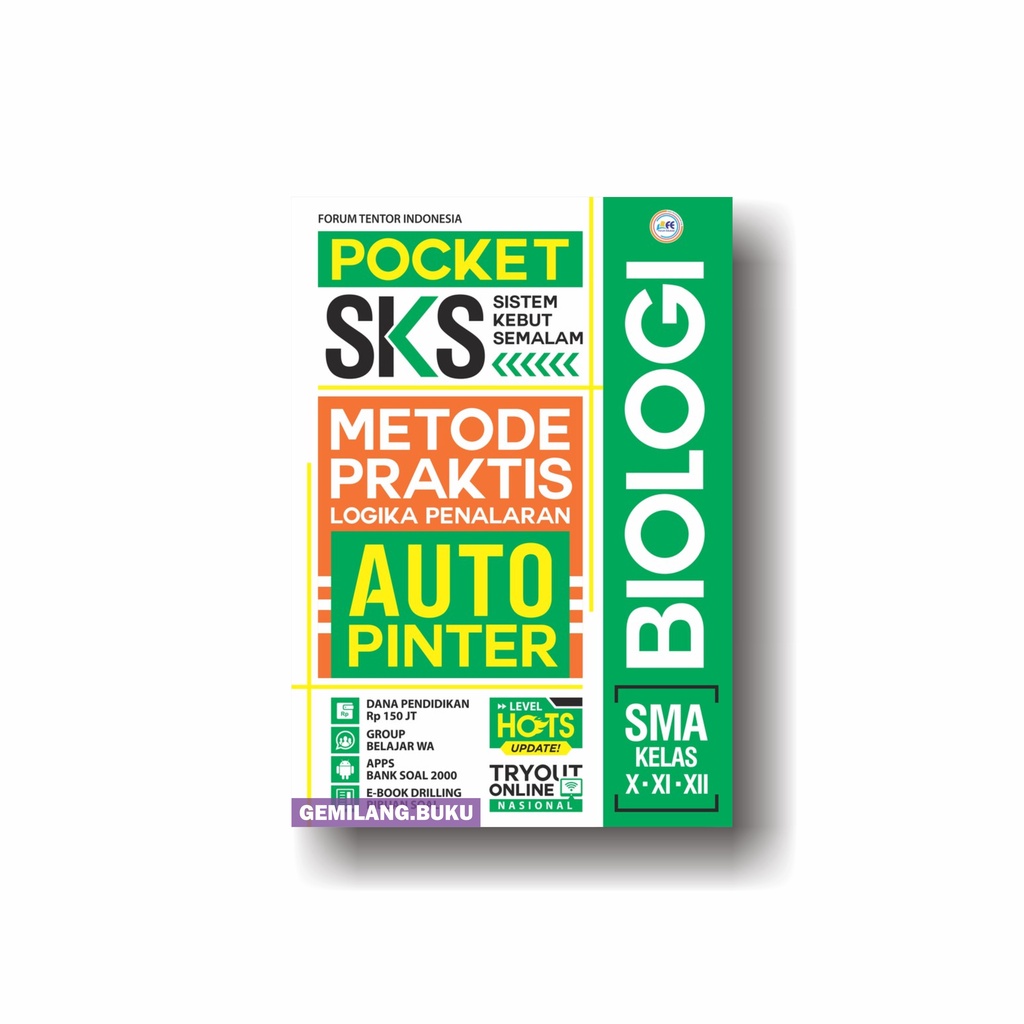 Buku Paket Pocket SKS IPA (Fisika, Biologi, Kimia, Matematika) SMA/MA Kelas X XI XII (isi 4 buku) - Forum Edukasi Buku Paket Pocket Sks Ipa (Fisika, Biologi, Kimia, Matematika)-BIOLOGI