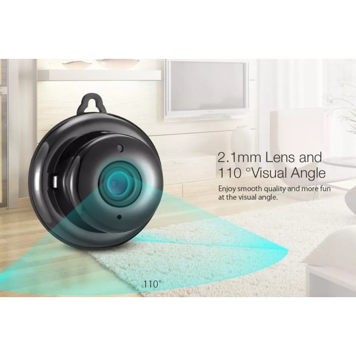 DG-MYQ - V380 720P Mini Smart WiFi Camera - 2.1mm Super Wide Lens